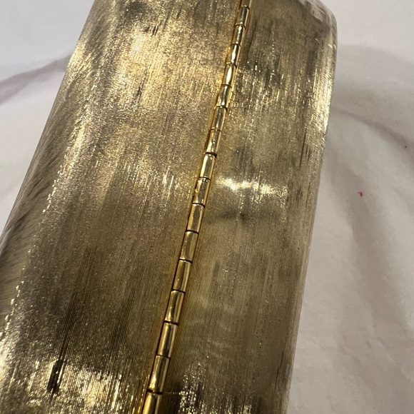 Vintage  Italy made Gold and Silver Metallic Clutch - Picture 11 of 16